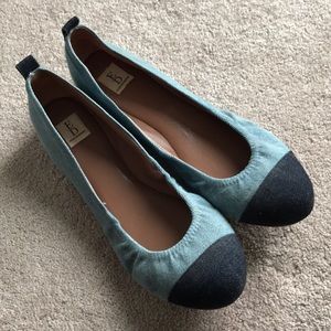 ED by Ellen DeGeneres Two Tone Blue Flats